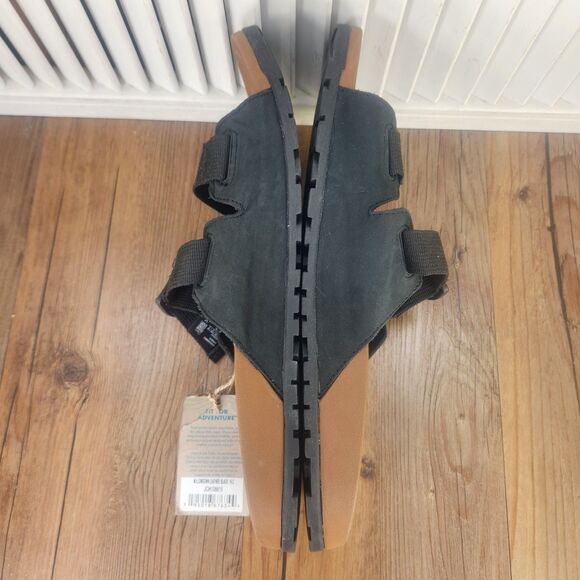 Chaco Lowdown Slides Men's 14 Black Adjustable Outdoors Beach Lakeshore Sandals - Picture 5 of 11